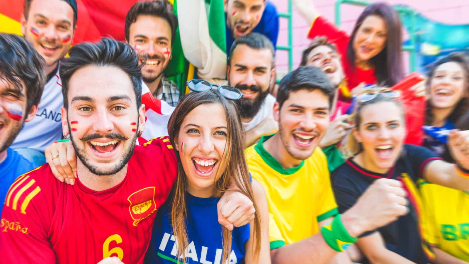 Soccer Fans Cheering